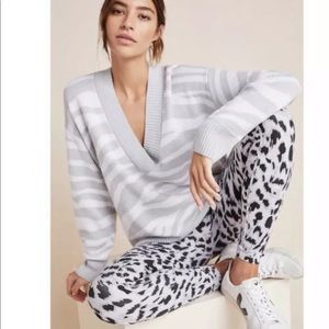 Varley Calvert Sweater in Gray Zebra